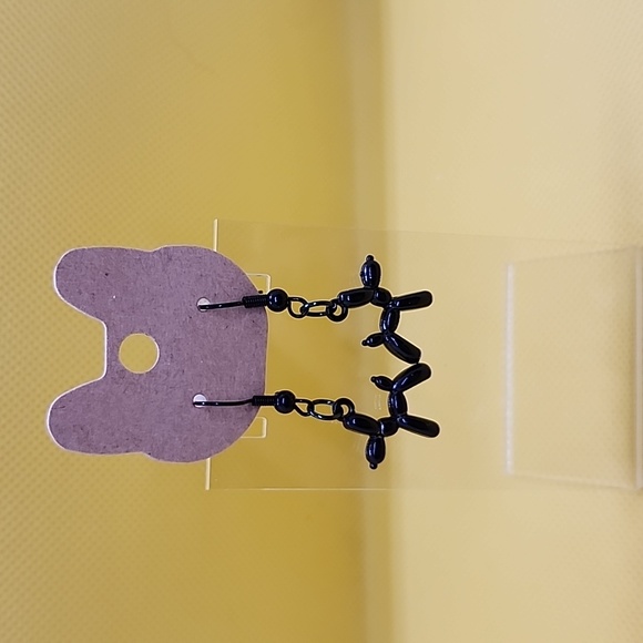 Jewelry - Black balloon dog earrings